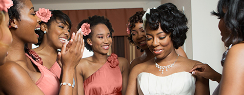 Bride With Bridesmaids